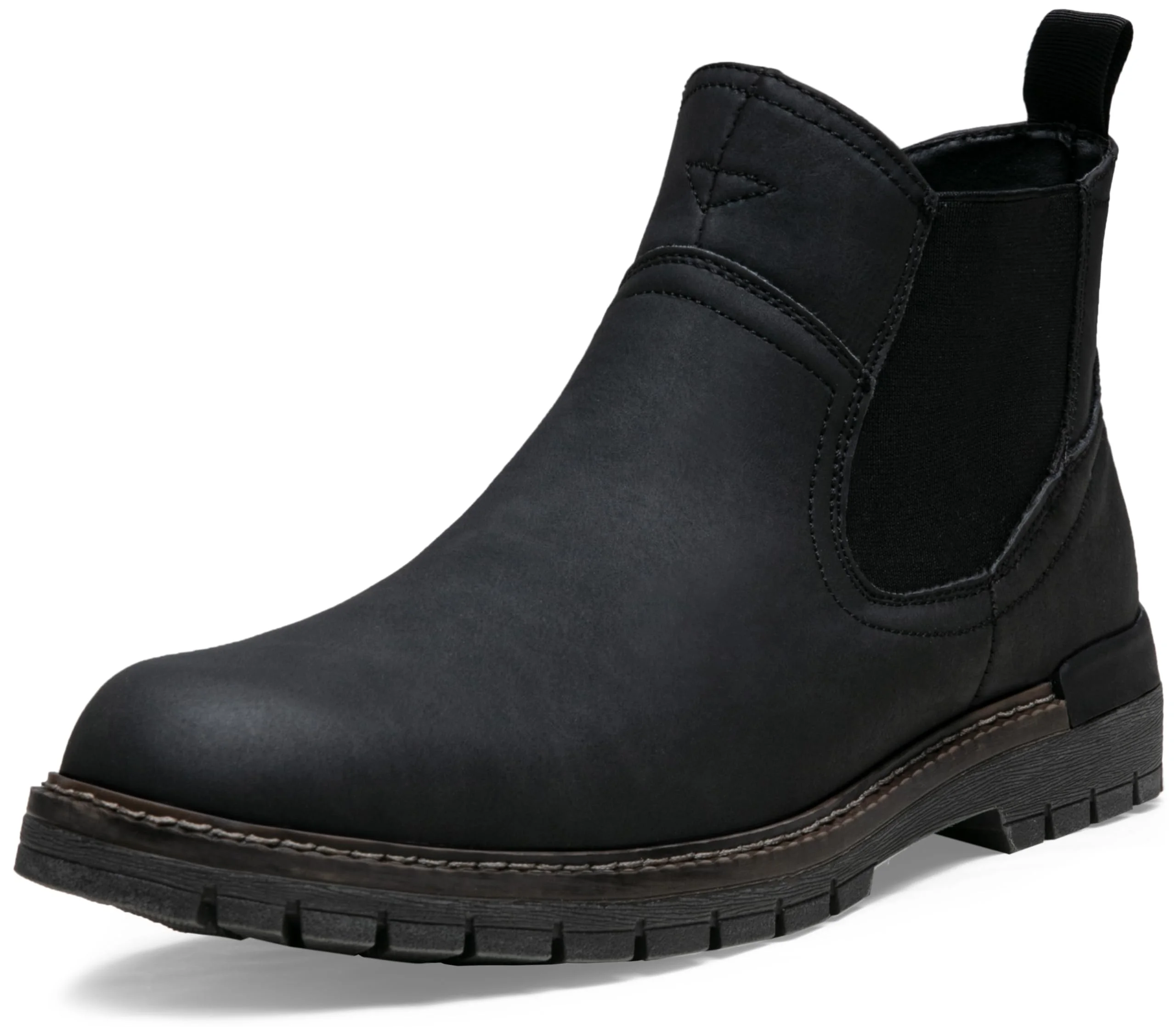 VOSTEY Herren Stiefel Winterschuhe Motorrad Casual Stiefeletten Für Herren Chelsea Boots Leder