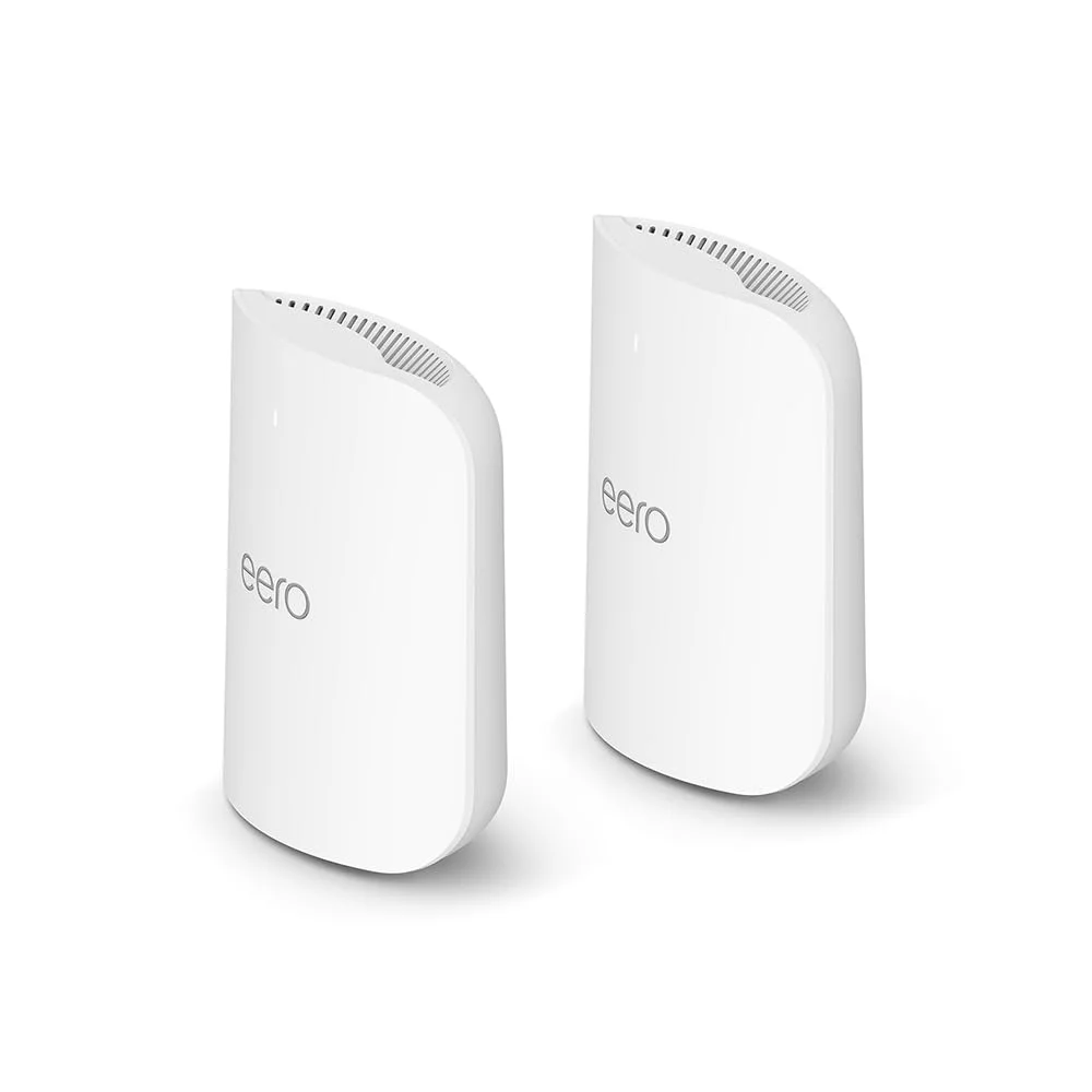 Amazon eero Pro 7 Mesh-WLAN-Router (neueste Version) | Unterstützt Internet-Geschwindigkeiten von bis zu 5 Gbit/s | WLAN-Abdeckung bis zu 380 m² | Doppelpack