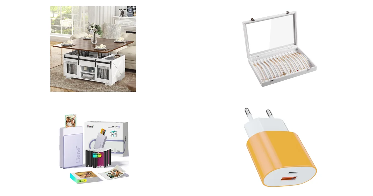 VOWNER Couchtisch Höhenverstellbar 3-in-1 + Frebeauty Halsketten-Tablett Blitzangebot