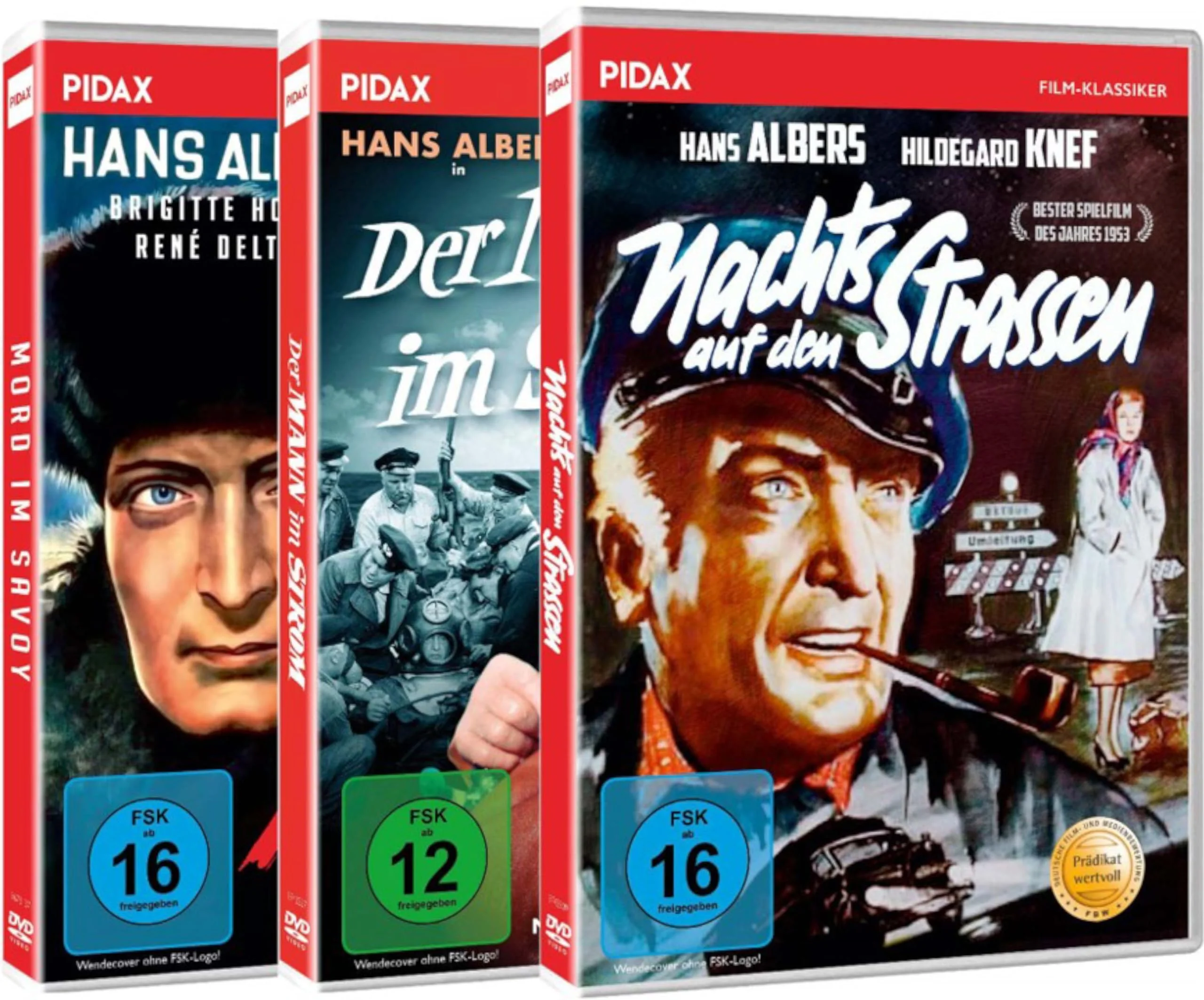 Hans Albers (FAN-Edition - 3 Meisterwerke) Nachts auf den Straßen + Mord im Savoy + Der Mann im Strom (Pidax Film Klassiker)