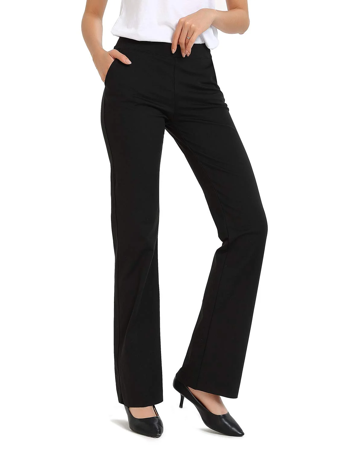 SAFORT Regular/Tall Bootcut Yoga Hose mit 71cm/76cm/81cm/86cm Schrittlänge Lange Bootleg-Hose Sporthose Lang