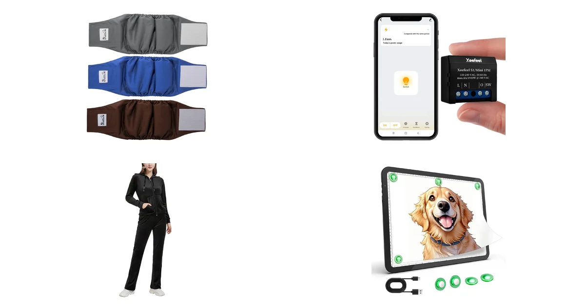 Blitzangebote am 14.05.2026: SlowTon Hundewindeln Rüden 3er Pack, waschbar bei Amazon