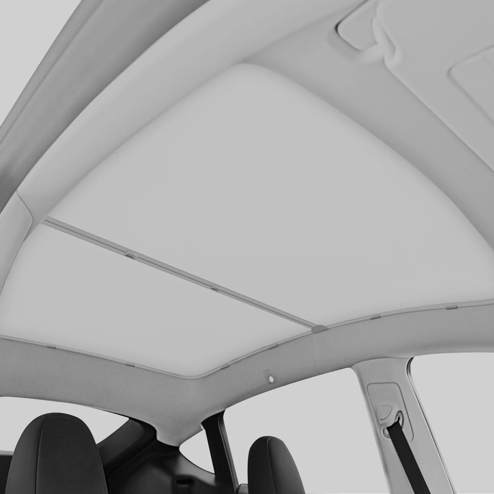 AAMHHM Tesla Model Y Sonnenschutzdach (2019-2024) | Nano-Eiskristall Beschichtung | 60-Sekunden Montage | Grau