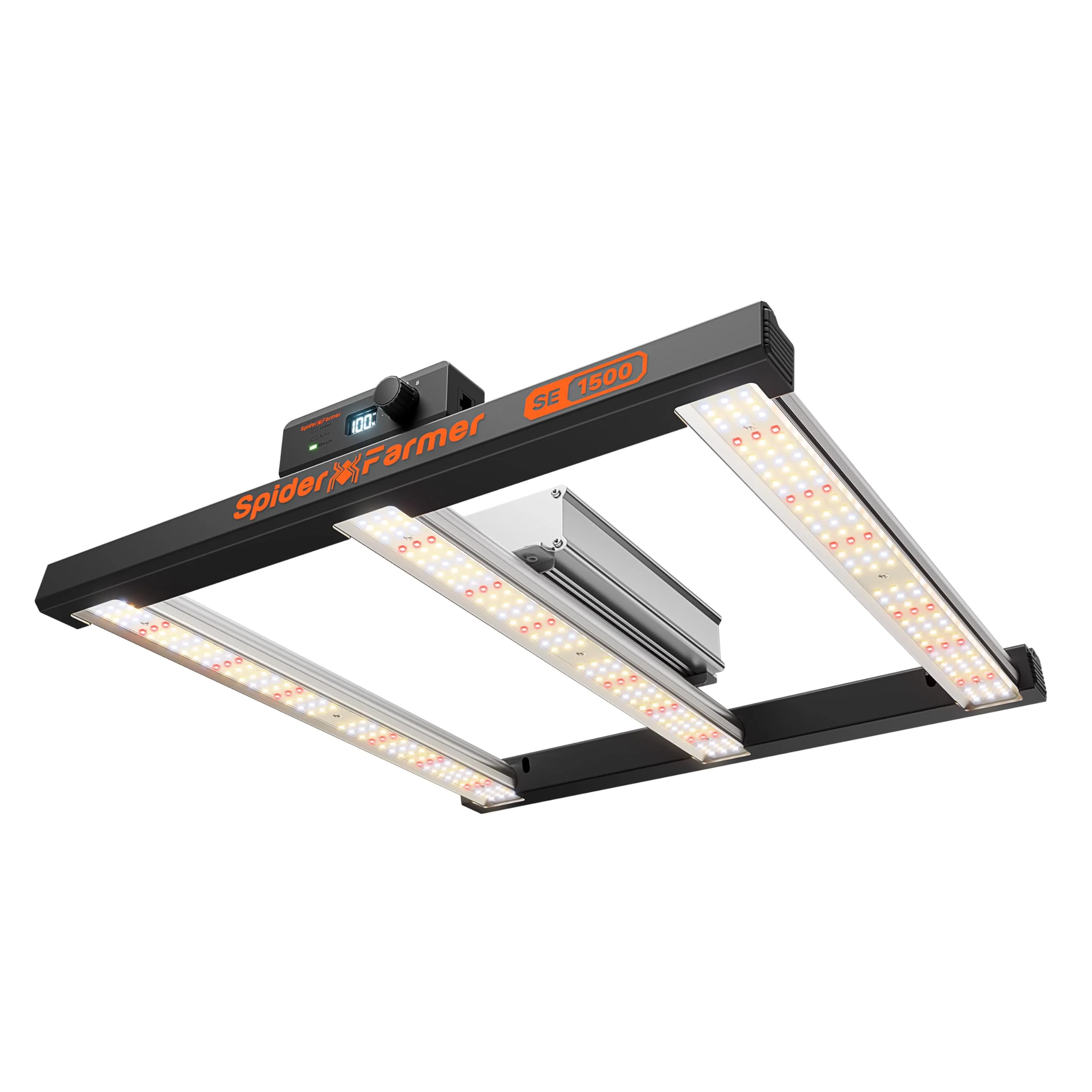 Spider Farmer 2026 SE1500 LED Grow Lampe 150W, Smarte APP Steuerung, Dimmbar Vollspektrum LED Pflanzenlampe Für Zimmerpflanzen Gemüse Blüte für Growzelt 60x60cm 70x70cm