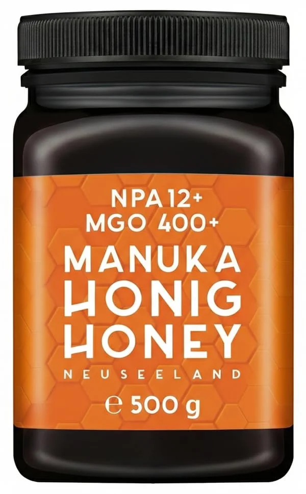 MELPURA Manuka Honig MGO 400+ 500g aus Neuseeland mit zertifiziertem, natürlichem Methylglyoxal-Gehalt – Laborgeprüft, verifizierte Herkunft, fairer Handel direkt vom Erzeuger