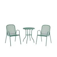 3tlg. Bistro-Set - Grün