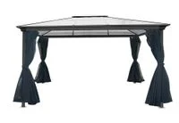 Gartenpavillon aus Aluminium, ca. 400 x 300 x 207 - Anthrazit