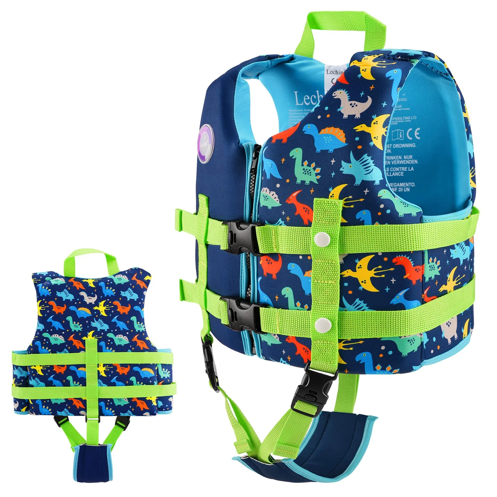 Lechin Schwimmweste Kinder Schwimmhilfe aus Neopren und EPE Hilfsweste zum Schwimmenlernen