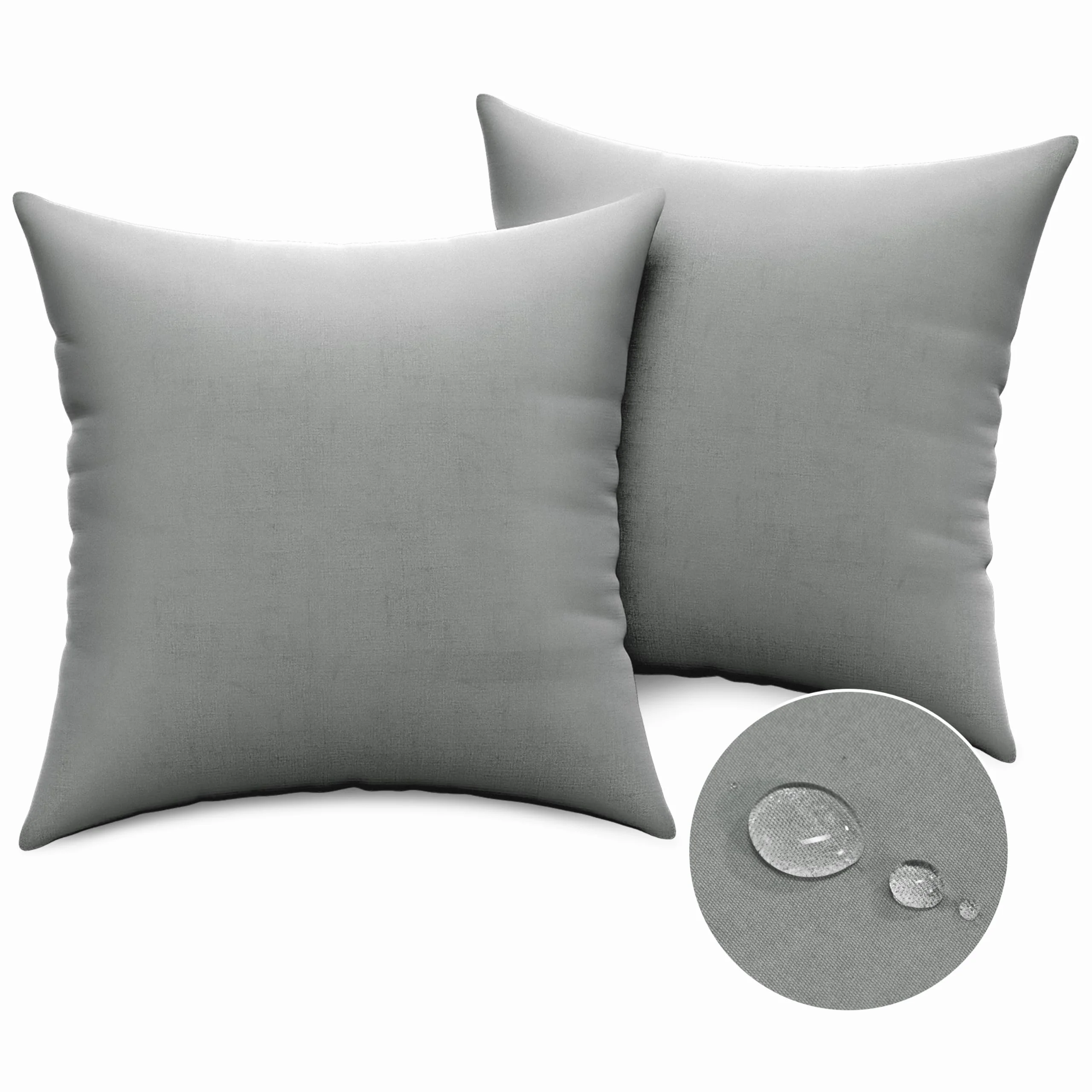 WVIOWVI wasserdichte Kissenbezüge 2er Set - Atmungsaktiver für Allergiker, Wasserfest Kissenbezüge Kopfkissen Kissenhülle - Passend für 80x80 cm Kissen