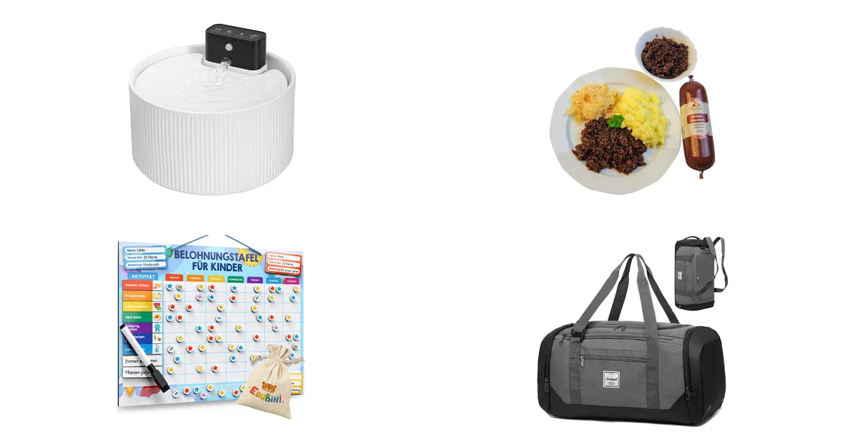 Top-Produkte bei Amazon Blitzangebote am 16.05.2026: Feriva Katzenbrunnen und