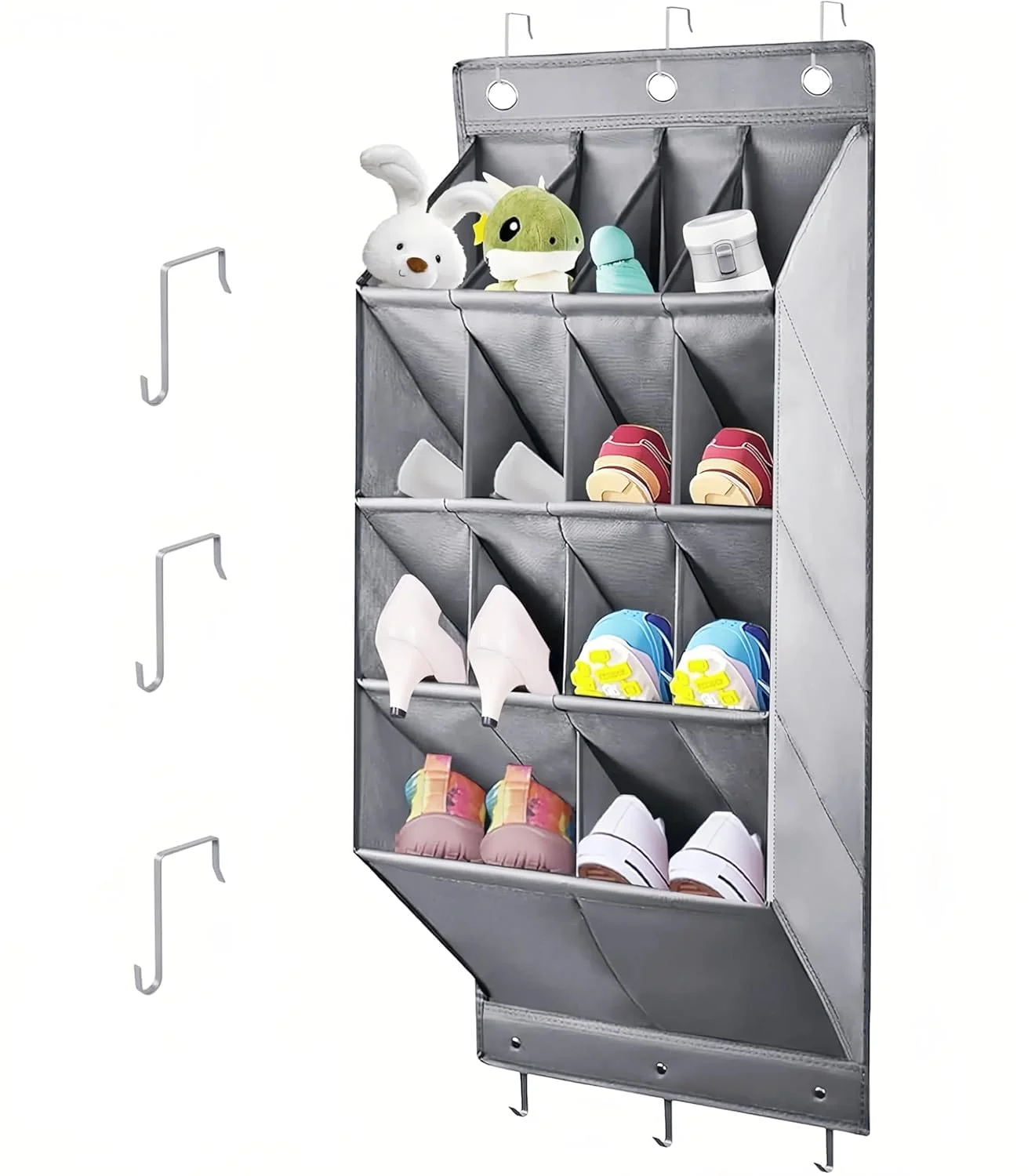 Organizer Über Der Tür Für Schuhe 14 Gitter Organizers Über Der Tür Für Schuh, Hängende Schuhaufbewahrung,hängende Organizer Aufbewahrung Für Hut,Unterwäsche Im Schlafzimmer, Badezimmer Schwarz Large