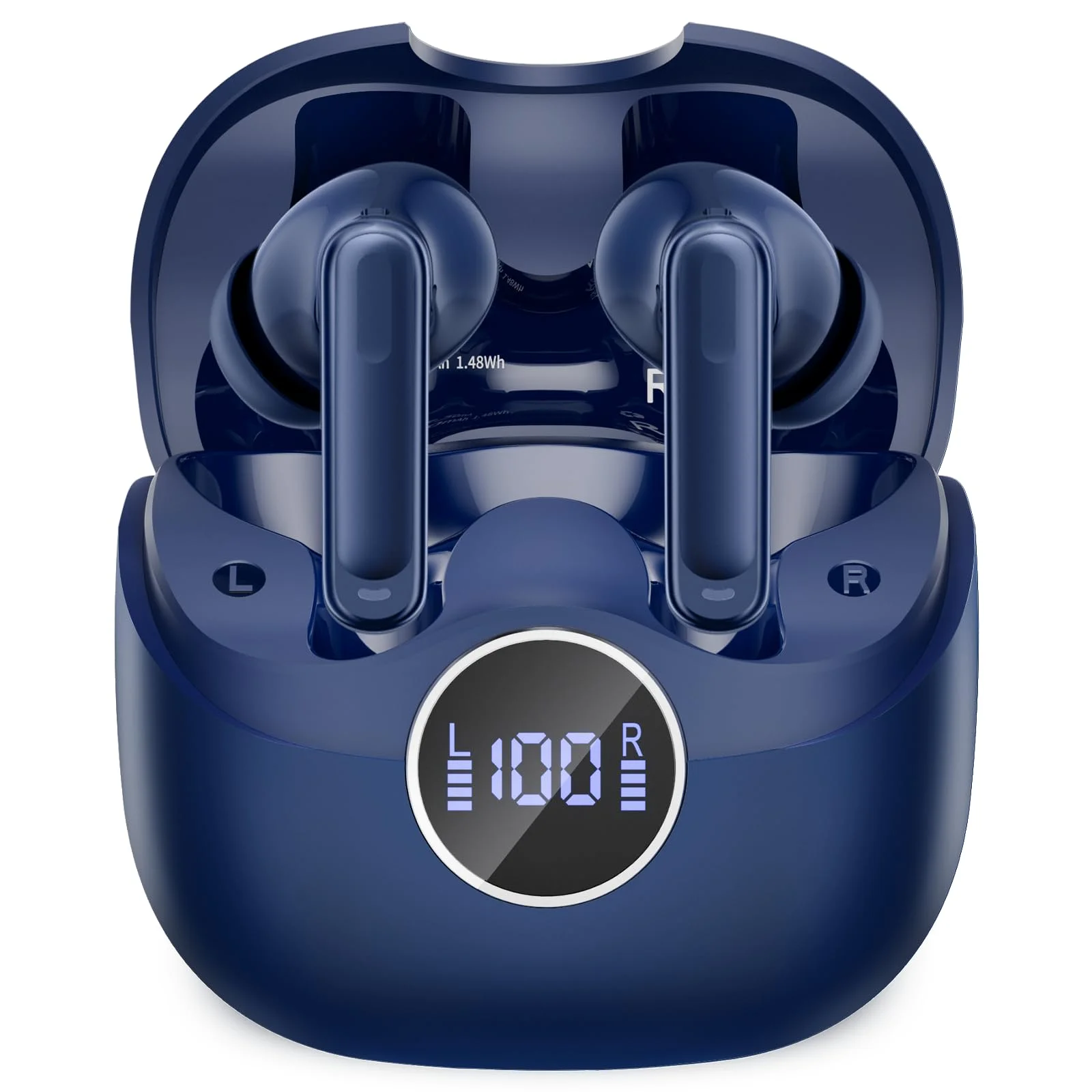 ANC Bluetooth Kopfhörer mit Hybride Aktive Geräuschunterdrückung, In Ear Kopfhörer Bluetooth mit -45 dB ANC, Kopfhörer Kabellos Bluetooth mit 8 EQ-Modu, 6-Mic KI Klarer Anruf, IP7, 40H Spielzeit