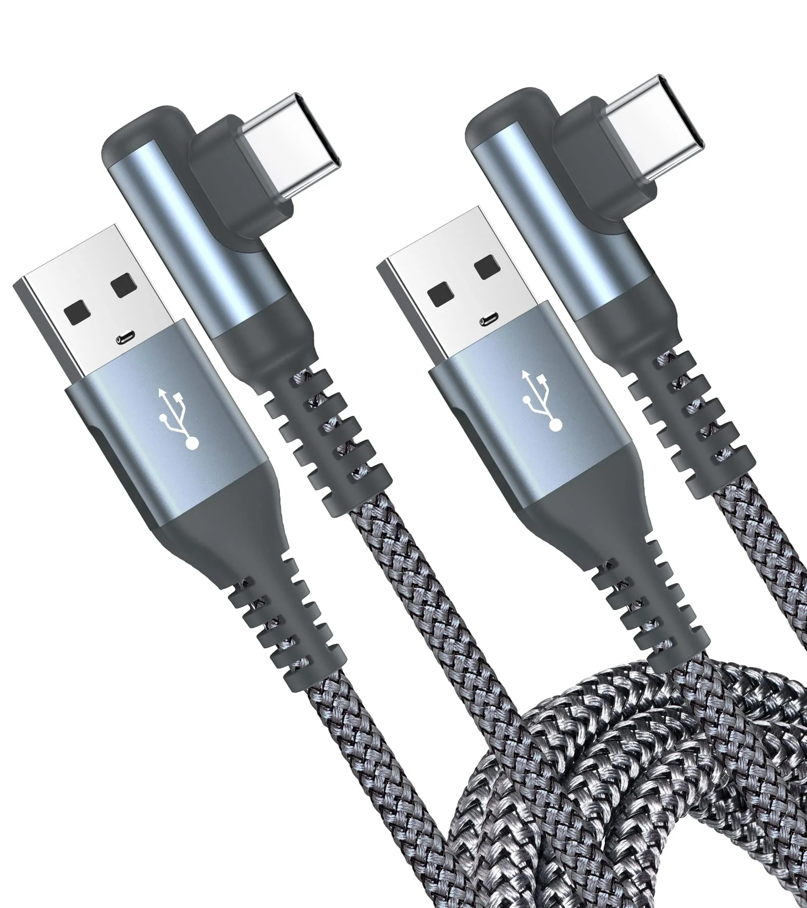USB C Kabel 3.1A[2Stück 2M+3M]Schnellladung,90 Grad Winkel Ladekabel i Phone 17 16 15 Pro Max Plus Type C Kabel für Samsung S26 S25 S24 S23 S22 S21 S20 S10 Plus/Ultra/FE,Note20,A72 A71 A52 A51,M31 M30