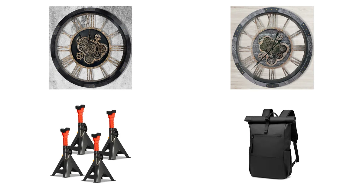 DORBOKER Wanduhr mit beweglichen Zahnrädern 60 cm im Amazon Blitzangebot 17.05.2026