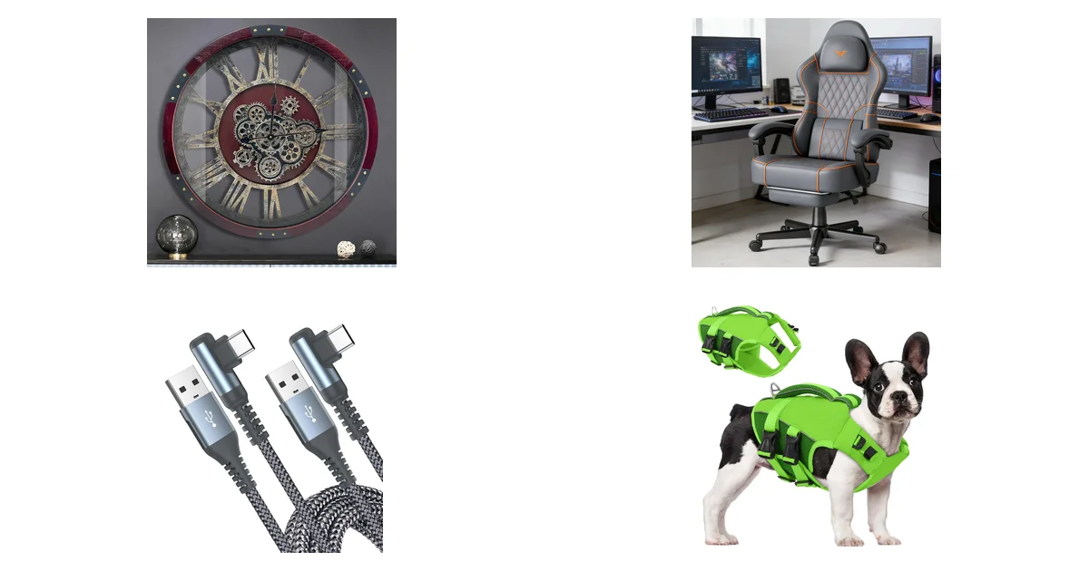 DORBOKER Wanduhr mit Zahnrädern Blitzangebot am 17.05.2026 bei Amazon