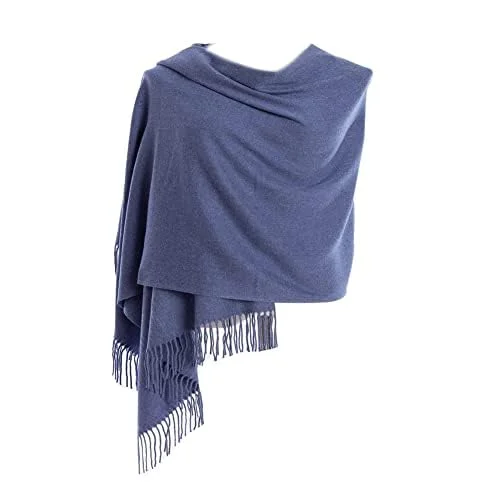 CYZLANN Damen-Schals, weiche Schals und Wraps, Kaschmir-Haptik, Schals für Damen und Herren, Cremeweiß, Einheitsgröße