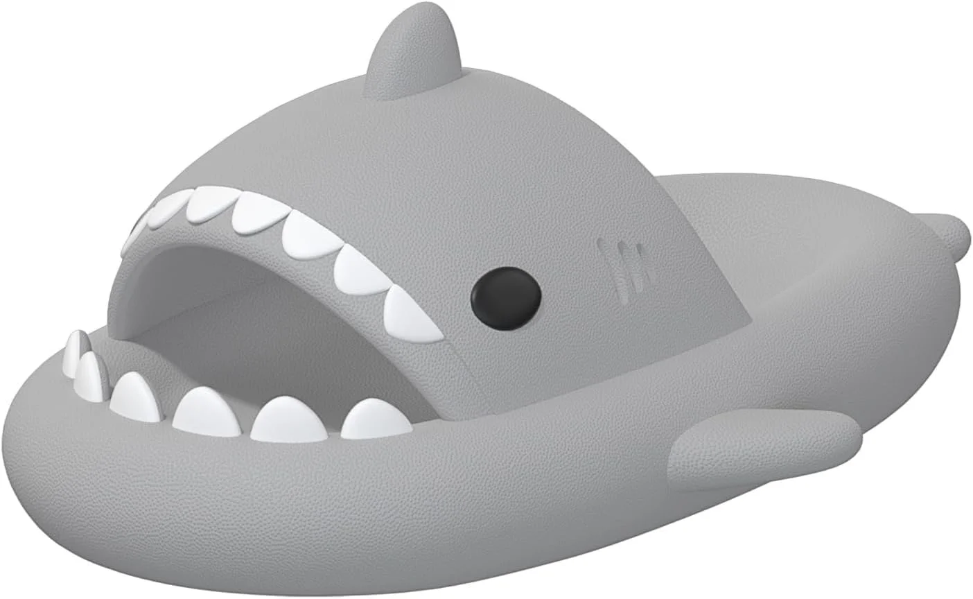 Mnking Shark Slippers Schlappen Damen Herren Hai Hausschuhe Süß Cloud Haifisch Slides Sommer Rutschfest Badeschuhe