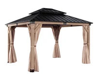 Pavillon Limassol ca. 298 x 298 x 275  - Schwarz