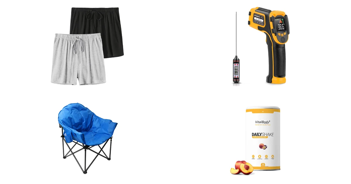 Blitzangebote am 18.05.2026 bei Amazon: Top-Produkte Knuffnee Pyjama Shorts und