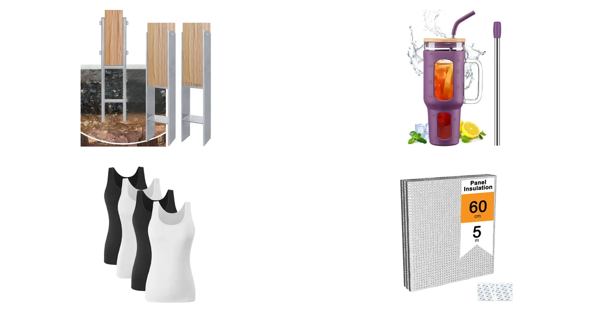 Amazon Blitzangebote am 19.05.2026: YRHome Pfostenanker H-anker und BLUEGO Becher beides