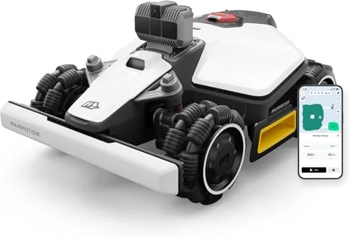MAMMOTION LUBA mini AWD 1500 LiDAR Mähroboter ohne Begrenzungskabel Mit 3D LiDAR+NetRTK+KI Vision, Ohne RTK-Antenne, Automatische Kartierung, empf. für 1500m², 3 Jahre Gratis-4G, bis zu 80 % Steigung