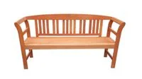 3-Sitzer Gartenbank aus Akazienholz, ca. 157 x 48,5 x 82 cm - Rose
