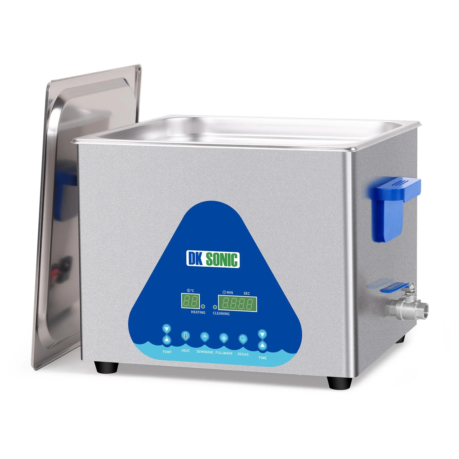 DK SONIC Ultraschallreiniger - Ultraschall-Vergaser-Reiniger, Ultraschall-Reiniger, Ultraschall-Labor, Vergaserteile, Pistole, Schmuck-Reinigungsmaschine mit kodiertem Timer und Heizgerät
