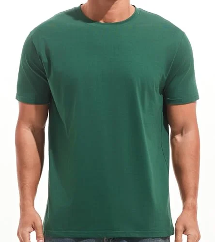 RONOMO Herren T-Shirt City Classic Micro Elastic Solid Color Bequemes Ice Feel T-Shirt