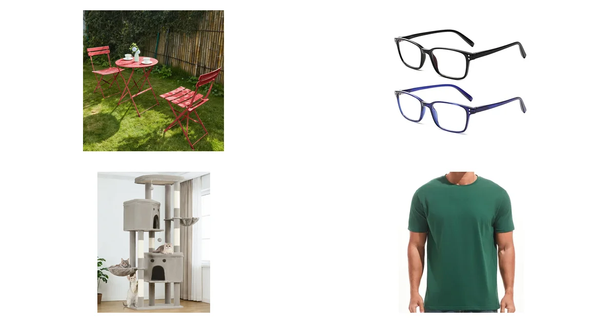 Relax Field 3-Teiliges Bistroset für Terrasse + COJWIS Lesebrille 2er-Pack am 20.05.2026