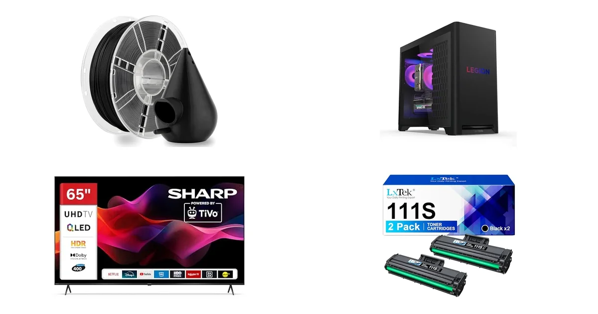 Neu heute: LVVJ3D PLA Filament 1.75mm & Lenovo Desktops am 21.05.2026