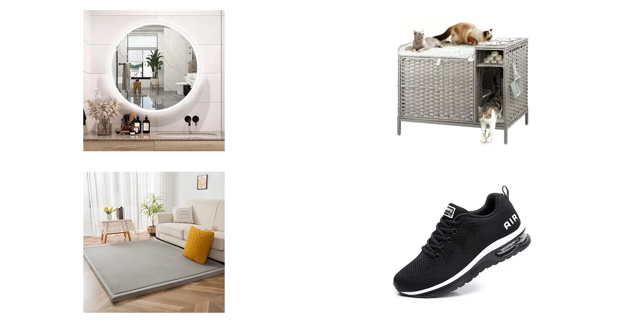 Blitzangebot: Habison LED Badezimmerspiegel Beleuchtet & LEEJARD Katzenklo XXL am
