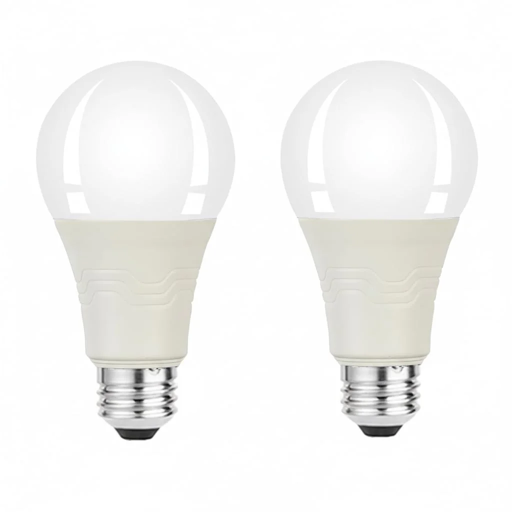 KOOYWAN LED Lampe mit Bewegungsmelder 9W 2700K Warmweiß Bewegungsmelder-Lichtsteuerung Radarlampe 2 Stück