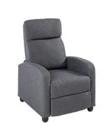 Verstellbarer Relaxsessel mit Push-Back-Funktion, ca. 68,5 x 86 x 100 cm - Grau