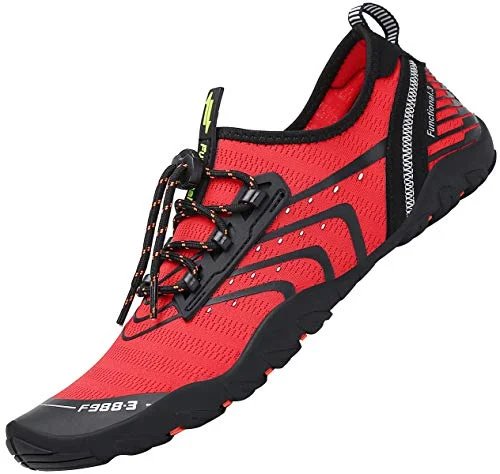 SAGUARO Badeschuhe für Herren Damen - 7/9 Drainagelöcher Schnelltrocknende rutschfest, Gr 35-48