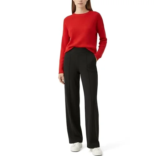 Smith & Solo Jogginghose Damen – Yogahose High Waist Sporthose Hohe Taille Freizeithose Weites Bein Sommerhose mit Taschen Frauen Wanderhose Lose Lounge Pants