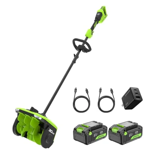 Auswahl an Gartengeräten von Greenworks