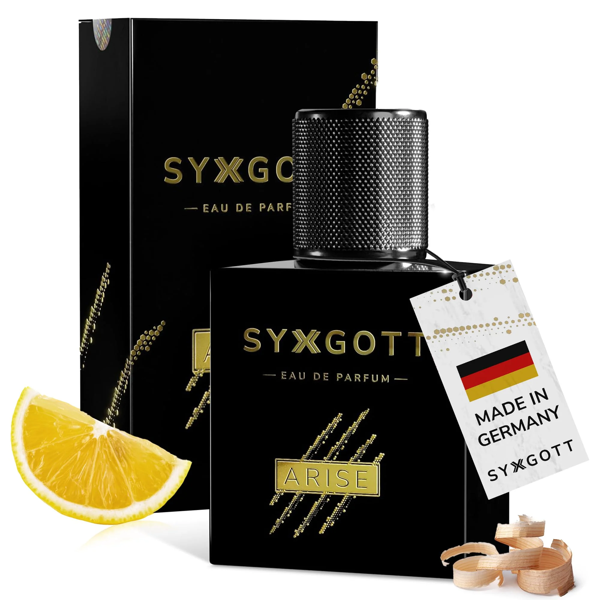 SYXGOTT ARISE Männerparfum mit Pheromon Öl | Eau de Parfum für Herren | Parfumprobe gratis | frisch und fruchtig | perfekter Frühling & Sommerduft