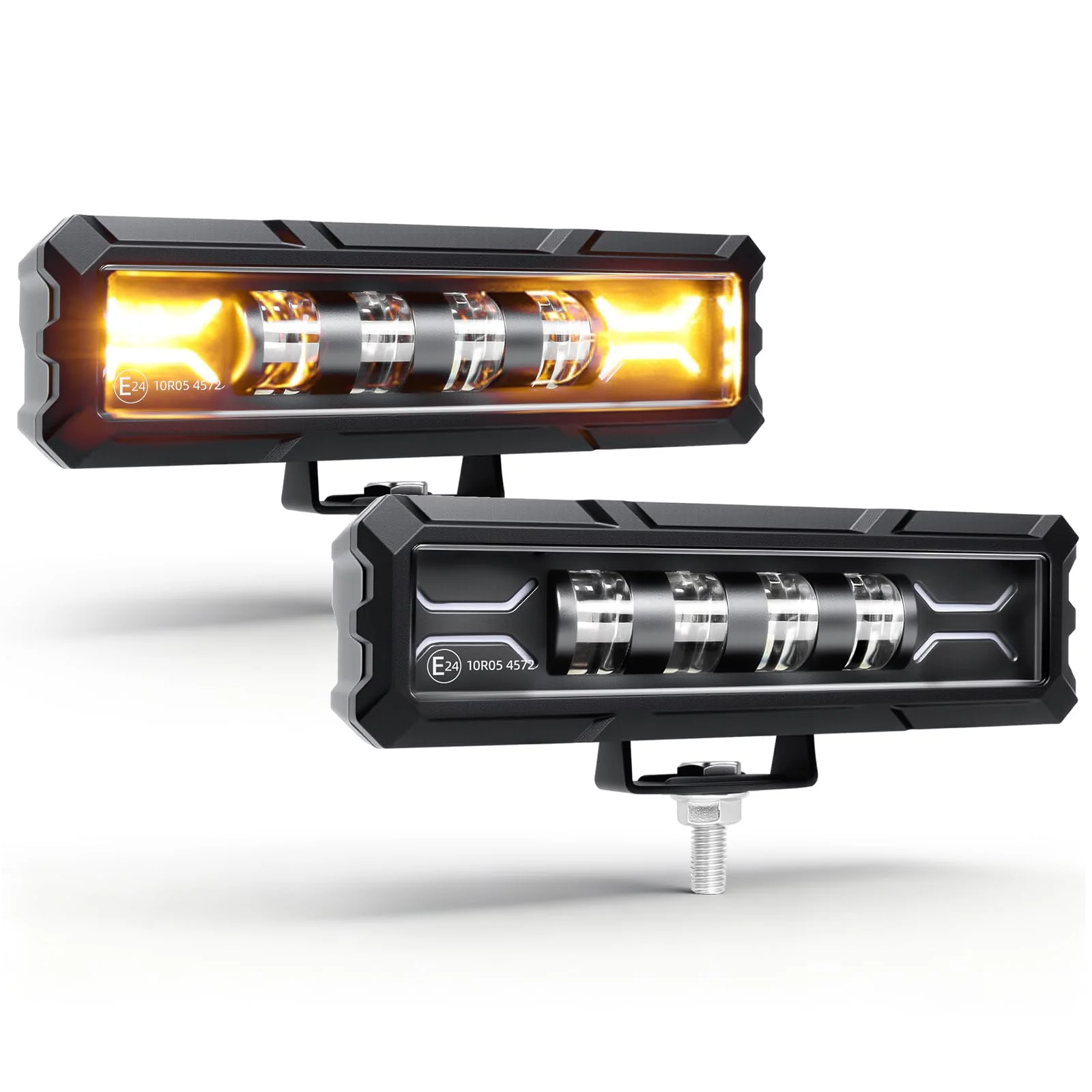 CO LIGHT 6 Zoll Arbeitsscheinwerfer mit DRL, Auto LED Zusatzscheinwerfer 12V 24V für Offroad PKW LKW Traktoren SUVs ATVs UTVs. (Driving Beam)
