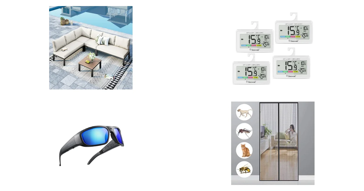 MFSTUDIO Gartenmöbel Set und Geevon Kühlschrankthermometer am 24.05.2026 Blitzangebote