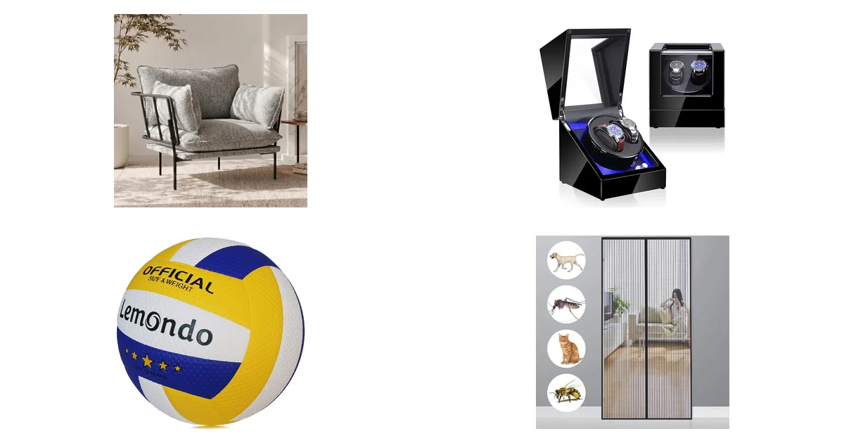 Amazon Blitzangebote 24.05.2026: YEEFY Bouclé Loungesessel + Olvy Uhrenbeweger korting