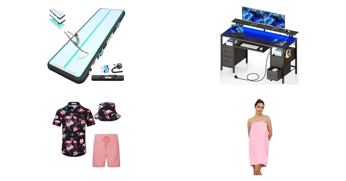 Seventable Computertisch 120 cm mit LED-Beleuchtung Blitzangebot 24.05.2026 bei Amazon.de