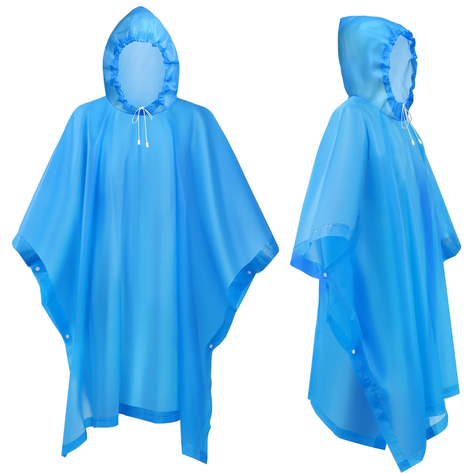 flintronic Regenponcho Regenmantel für Herren Damen, Wiederverwendbar Wasserdicht Regencape Regenjacke, Eva Regenjacke Unisex, für Camping, Wandern, Reisen, Radfahren