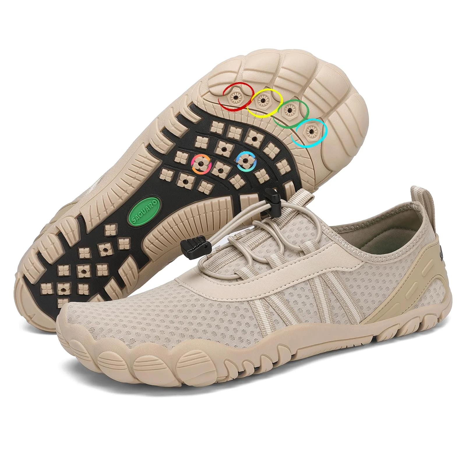 SAGUARO Badeschuhe Damen Herren Wasserschuhe Schwimmschuhe Schnelltrocknende Aquaschuhe Gr.36-48