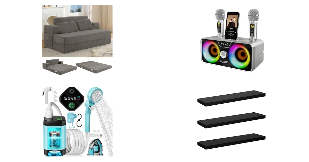 Neu heute: Fantico 3-in-1 Schlafsofa und Karaoke-Bluetooth-Lautsprecher am 25.05.2026