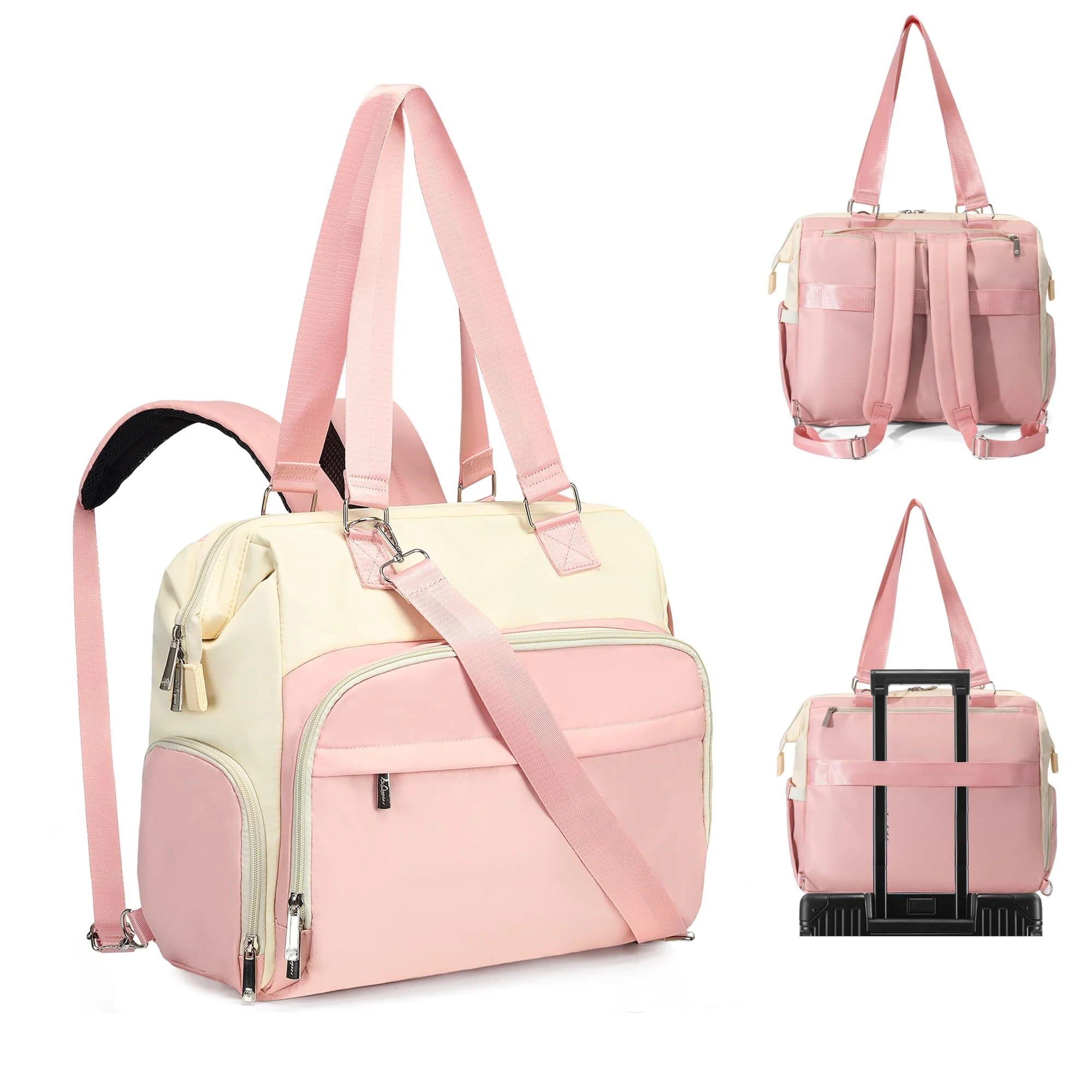 Fexkean Baby Wickelrucksäcke Umhängetasche Wickeltasche Rucksack mit Wickelunterlage,Große Reisewindeltasche für Mama und Papa,Multifunktions Handtasche Babytasche Bote