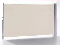 Seitenmarkise Balkonmarkise mit Sichtschutz aus Aluminium, ca. 4,5 x 1,6 m - Beige