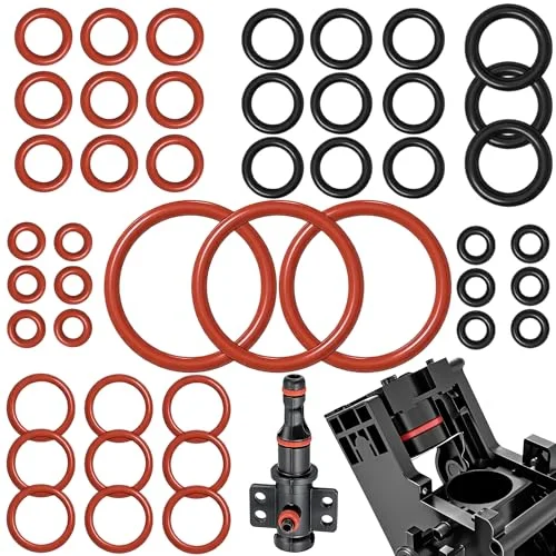 30-teiliges O-Ring Dichtungsset für Philips Kaffeevollautomat – Silikon Ersatzteile für Brühgruppe, Supportventil, Dampfventil & Auslaufventil.