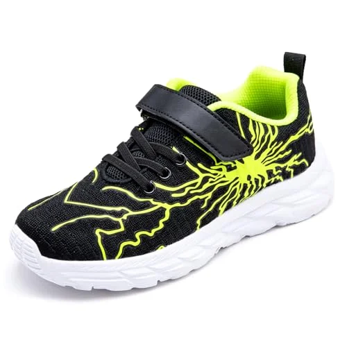 JXS store Kinderschuhe Jungen Sneaker Turnschuhe Leichte Atmungsaktive Sportschuhe Laufschuhe für Kinder Schule Freizeit 28-39 EU