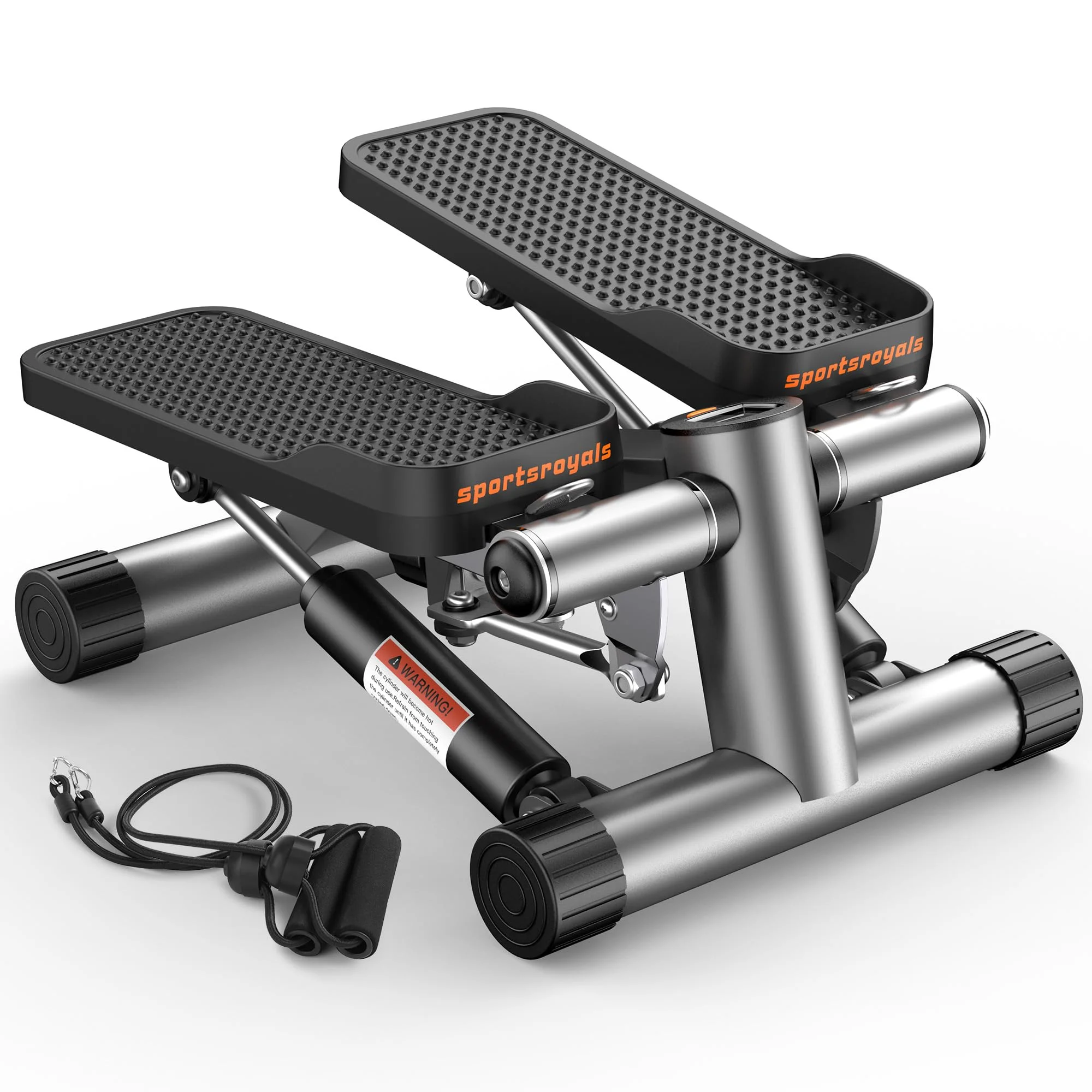 Sportsroyals Exercise Stair Stepper für Zuhause Testsieger– Up-Down Swing Stepper mit Power Ropes for Bein/Arm/Butt Training, Home Office Fitness Exercise
