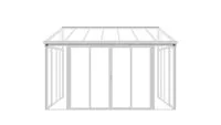 Wintergarten aus Aluminium, ca. 292 x 428 x 312 cm - Weiß